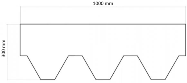 šindel hexagonal